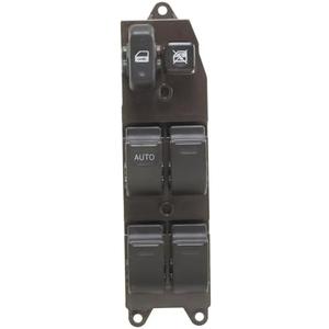 Front Left Driver Side Master Power Door Window Switch compatible with Toyota 98-98 4Runner / 00-01 Camry without Wood Grain / 00-04 Echo (year 98 99 00 01 02 03 04 1998 1999 2000 2001 2002 2003 2004)