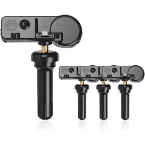 TPMS Sensor,315MHZ Tire Pressure Monitoring System Replacement for Ford F150 Ecosport Edge Escape Explorer Focus Mustang Lincoln MKC MKS MKT MKZ Navigator Replace#DE8T-1A180-AA 9L3Z-1A180-AF Set of 4