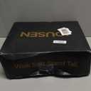 JOUSEN Cowboy Boots for Men Leather Mens Cowboy Boot Motorcycle Western Retro Square Toe Harness Mens Boot (12, Amy8426-black)