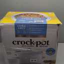 Crock-Pot Designer Series 7qt Slow Cooker with Bonus Little Dipper Mushroom: 4 Settings, Stoneware, Stainless Steel, Keep Warm