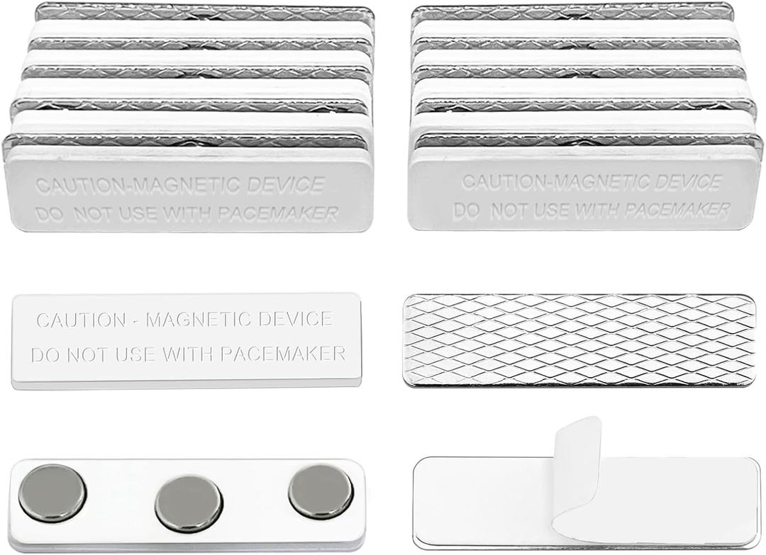 Blackout Blind Accessory,12Pair Magnetic Closure With Adhesive(Metal Board With Adhesive+Magnetic White Board Without Adhesive),Black Out Window Curtains Shades,Blackout Window Cover,Clamped By Magnet