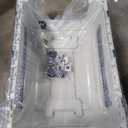 Airline Approved Dog Crate-Heavy Duty Plastic Pet Carrier with Wire Door, 4-Side Ventilation & Stay-Dry Moat | XL