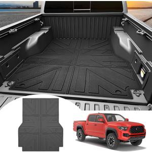 Truck Bed Mat for 2005-2023 Toyota Tacoma 5FT Short Bed Liner All Weather Protection TPE Bed Cargo Mat for 2005-2023 Tacoma Pickup Accessories