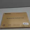 Belenova 9" x 12" Marker Paper Pad, 100 Sheets Bleedproof Sketchbook for Alcohol Markers - 73lb/120gsm Art Supplies for Drawing & Coloring (Kids/Adults) (Black)