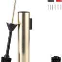 Wall Mounted Brushed Gold Toilet Brush with Holder,Durable Cleaning Toilet Bowl Brushes with Holders
