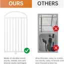 SNUOWU 6 Panels Full Matel Freestanding Dog Gates with Door, 144"Extra Wide 36"Tall Free Standing Dog Pet Gate for Indoor & Outdoor. Foldable Pet Fences for Doorways, House, Stairs, Porch, Deck, Yard