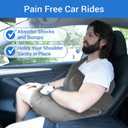 Shoulder Surgery Pillow - Pain Relief for Torn Rotator Cuff, Broken Arm, Dislocated Shoulder & Post-op Care - After Surgery Recovery Healing & Side Sleeping Arm Support Pillow with Strap and Soft Pad