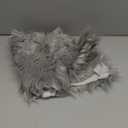 iMucci 24inch Christmas Tree Skirt Wool Fur Grey Tree Skirt Small Tree Skirts Grey Trees Skirt Holiday Party Decoration