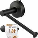 DGYB Brushed Nickel Toilet Paper Holder Wall Mount 5.8 Inch Suction Cup Toilet Paper Roll Holder Modern TP Holder SUS 304 Stainless Steel Toilet Tissue Holder for Bathroom Kitchen