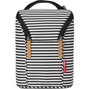 Skip Hop Baby Breastmilk Cooler Insulated Bottle Bag, Grab & Go, Chevron (Black White)