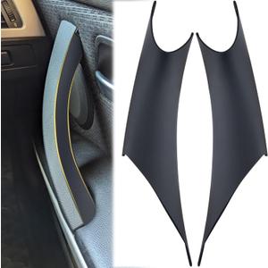 2 PCS Door Handle Covers Fit for BMW, Interior Pull Handles Cover, Inside Door Inner Pull Handle, Compatible with BMW 3 Series 4 Series F30/F31/F32/F33/F36/F80/F82/F83 (Left Front+Right Front, Black)