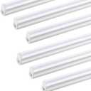 T5 LED Shop Light 4FT 2800LM 6500K 20W Garage Cabinet Lighting 6 Pack | T5 PRO Integrated Fixture Energy Efficient Linkable Ceiling Under Cabinet Light for Bedroom Workshop, Basement FCC Certified