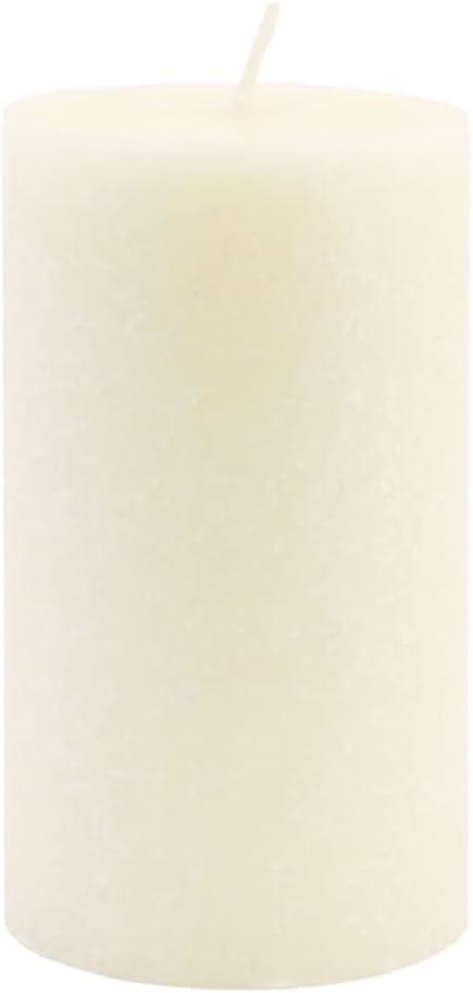 Root Candles Timberline Premium Handcrafted Unscented Pillar Candle, 4 x 6-Inch, Ivory