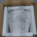 DELLING 22 Oz Cereal Bowls Set of 4, Porcelain Geometric Soup Bowls, White Dessert Bowls for Rice Pasta Salad Oatmeal Snack, Ceramic Bowls Microwave Dishwasher Oven Safe