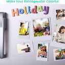 2 x rhinocats Colorful Fridge MagnetsCute Acrylic Mosaic Refrigerator Magnets for Office Kitchen Locker, 24 Pack of 12 Colors, Strong Holding Power