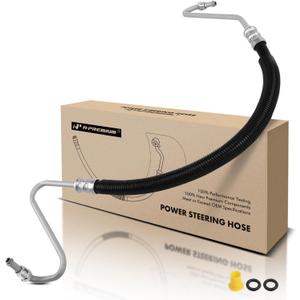 A-Premium Power Steering Pressure Hose Line Assembly Compatible with Chevrolet Express 1500/2500/3500 & GMC Savana 1500/2500/3500, 1997 1998 1999 2000 2001 2002, with O-ring, Hydroboost To Gear