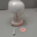 Oneach Portable Cordless Table Lamp, Rechargeable Battery Powered Lamp with Opal Glass Shade, 3Way Dimmable LED Touch Mushroom Table Lamp for Bedroom, Bedside, Living Room, Dining Room, Patio, Pink