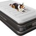 CHILLSUN 2025 Upgraded Twin Air Mattress with Built in Pump, 3 Mins Quick Self-Inflation Inflatable Airbed, Comfortable Top Surface Blow Up Mattress for Home Portable Camping Travel (Grey), Twin Size 75x39 Inches