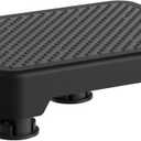 Ronlap One Step Stools for Adults, Portable Safety Step Platform for Seniors Small Plastic Bedside Step Stool Mobility Wide Step Stools Elderly Assistance for Shower Bed Car Stair Outdoor, Black-Black