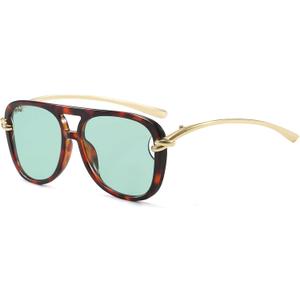 YouthMal Retro Aviator Sunglasses for Women Men Trendy Oversized Aviators Sun Glasses 70s Vintage Shades