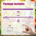 10 Packs Tomato Cages for Garden Support Up to 48" Tomato Plant Stakes Support with Adjustable Snap Arms Clips Plastic Coated Alloy for Outdoor Beans Potted Climbing Plant Supplies(Purple)