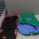 Kuoser Waterproof Dog Coat, Reversible Dog Jacket for Medium Dogs, Adjustable Durable Doggie Winter Coat Warm Puppy Cold Weather Apparel from Small to Large Breed, Bright Red M (Medium)