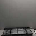 LINZINAR Coat Rack Shoe Bench 3-in-1 Hall Tree with Bench and Shoe Storage for Entryway Heavy Duty MDF Stand Coat Rack Industrial Accent Furniture with Metal Frame, Black (Rustic Black)