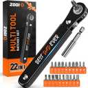 Ratcheting Pocket Screwdriver Gifts for Men Dad, 90 Degree Ratchet Screwdriver, Right Angle Screwdrivers Low Profile Mini Ratchet Set Gadgets EDC Gear Tools, Offset Screwdrivers Bit Set (Best Dad Ever)