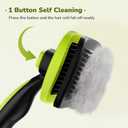 Pecute Self-Cleaning Slicker Brush for Dogs, Cats, Lightweight Dog Brush for Shedding Massaging Grooming, Cat Brush Gently Removes Loose Fur Undercoat for Dogs Cats Rabbits of All Hair Types Green