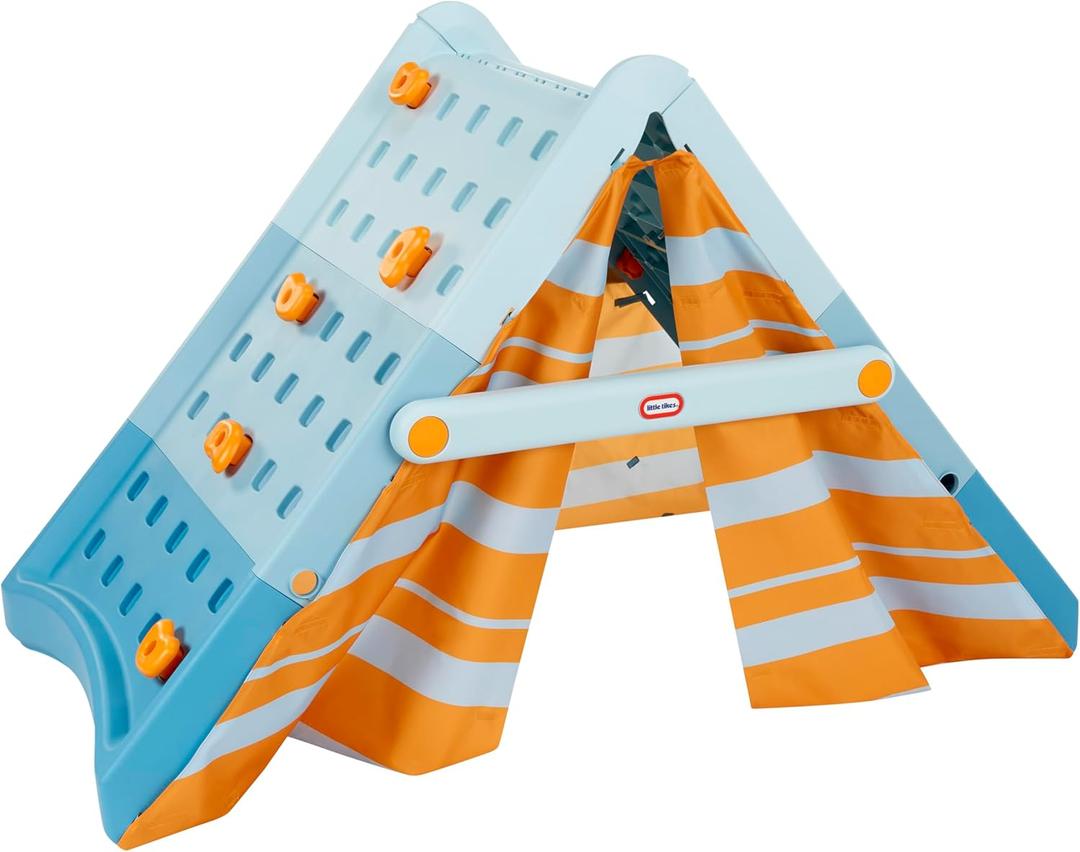 Little Tikes Campin & Climb Wall, Active Play Climbing Wall and Tent, for Boys and Girls Ages 3+ Years