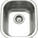 Houzer Club Stainless Steel Kitchen Bar & Prep Sink: 14 Inch Undermount Medium Sink with Strainer, Durable & Versatile, Essential for Home & Apartment: CS-1407-1