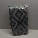 Outdoor Patio Plastic Straw Rug - 5x8 ft Outdoor Camping Rug Waterproof Reversible, Area Carpet Patios Clearance RV, Outside Porch Balcony Deck for Camper, Black & White