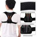 Zrughno Posture Corrector Back Brace for Women and Men Upper Support Straightener Scoliosis Spine for Work Instant Shoulder Hunchback Straps Thoracic Adjustable Belt Upright Correction (X-Large)