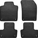 Matericuo Car Floor Mats Custom Fit for Volvo XC60 Hybrid 2018-2025 Black Rubber Auto Liner Mats All Weather Protection Odorless