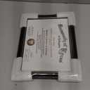GraduationMall 8.5x11 Certificate Diploma Frame,Solid Wood & Tempered Glass,Black Finish with Gold Trim