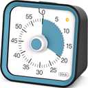 Visual Timer for Kids with Pause Function, 60 Minute Countdown Timer for Kids Desk Study, Teaching, Kitchen Cooking, Office Meetings, Time Management for ADHD (Black)