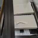 Badger Basket Modern Baby Changing Table for Nursery - Diaper Changing Station with Laundry Hamper, 3 Storage Drawers, Changing Pad, and Safety Belt - Espresso and Ecru