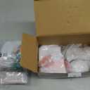 Giant bean 36pcs Wooden Dollhouse Furniture Set with Dolls for 5 Rooms, Wood & Plastic Pink Dollhouse Accessories Pretend Play Furniture Toy Christmas Birthday Gift Toy for Kids Boys Girls Toddler 3+