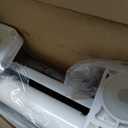 WSSROGY Toilet seat Elongated with Slow Close Hinges, Four Bumpers Never Loosen and Easily Remove, Two Sets of Parts, Plastic, White