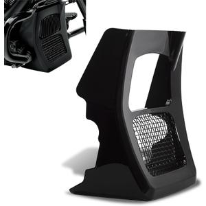 Chin Spoiler for Harley 2017-2025 Touring Road King, Street Glide, Road Glide, and Electra Glide Standard Models,Vivid Black Finish