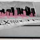 Jay Franco Plush Throw Blanket  Soft & Comfy 50x70 Inches Throw for Couch or Bed  Cozy Home Dcor for Living Room & Bedroom, Grey - Sex and the City