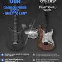 Enya Inspire Smart Electric Guitar, 39" Carbon Fiber, Built-in 15W Speaker