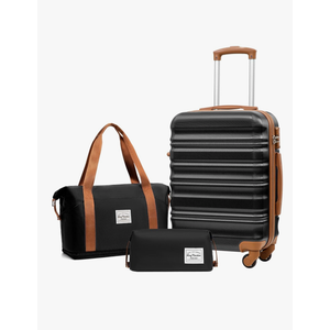 Brand: LONG VACATION
LONG VACATION Carry On Luggage Sets 3 Piece 20 Inch Suitcase Set, ABS+PC Hardshell Lightweight Travel Luggage with Spinner Wheels & YKK Zipper TSA Lock (BLACK-BROWN, 20 Inch)