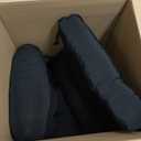 Tufted Outdoor/Indoor Seat/Back Chair Cushions, Set of 2, 42'' x 21'', Black