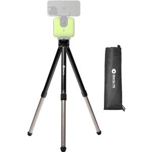Update T1 Tripod, 3.77ft Height, 6.6lb Load Capacity, Lightweight Aluminum, Compatible with XbotGo Chameleon Sports Gimbal, Extra Quick-Release Mount, Easy Setup, Portable
