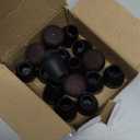 16PCS Extra Small Chair Leg Floor Protectors, Chair Leg Protector for Hardwood Floors, Metal Bar Stool Floor Protectors Chair Leg Caps, Round Felt Furniture Pads Chair Sliders(Black,Fit 0.55"-0.75")