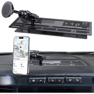 Metal Phone Mount for 2023+ Ford F 250 350 450 2023+ Super Duty Shakeproof Dash Mount Holder Cool Ford Accessory