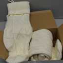 Guojanfon Cable Knit Christmas Stockings Kits Solid Color White Ivory Classic Decorations 18" (18inch 2PCS, White)