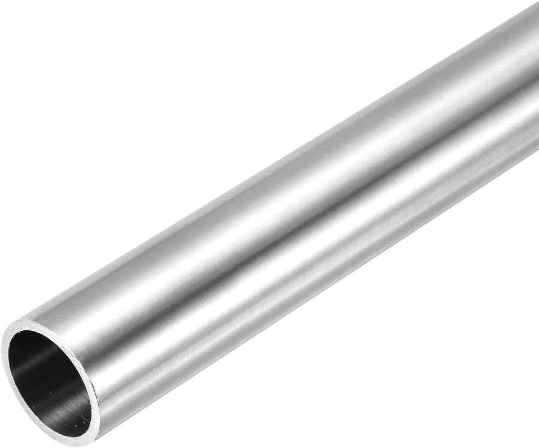 uxcell 304 Stainless Steel Tube, 20mm ID 24mm OD 305mm Length Round Seamless Straight Steel Metal Capillary Pipe Tubing for Industry DIY Projects
