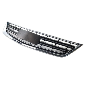Cnfang4 Front Upper Center Grill Grille Bumper Replacement 1pc for Chevrolet Impala Sedan 2014 2015 2016 2017 2018 2019 2020, ABS plastic Chrome